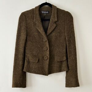 Claudie Pierlot Olive Green Mohair Jacket